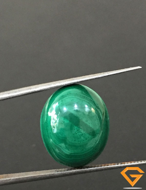 15.80 ct Natural Certified Malachite stone